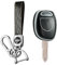 KUNIO Coque de clé de Voiture pour Renault Clio Twingo C06 Kangoo Laguna Master Megane Espace Symbal Coque de Protection en TPU 1 Bouton Porte-clés A Noir