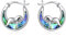POPLYKE Faultier Ohrringe für Frauen Sterling Silber Abalone Huggie Hoop Ohrringe Schmuck Geschenke für Tierliebhaber