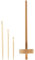 rockible Drop Spindle Top Whorl Bastelbedarf Webzubehör Garnwerkzeuge Tragbares 32,5 cm Drop Spindle Set Handgefertigt zum Filzen
