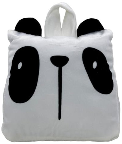 MIJOMA Türstopper Türpuffer Türsack aus Stoff Plüsch, 1kg schwer gefüllt, Lustiges Hingucker-Design für eine stilvolle Dekoration (Sack Panda - weiß)