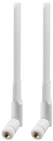 Futheda 2 Paquets Antenne WiFi Bi-Bande 2.4GHz 5GHz 5.8GHz 8dBi MIMO RP-SMA Mâle Omnidirectionnelle pour Bateau Amorceur Caméra Sécurité IP Camera Recul FPV Routeur WiFi Carte PCIE Réseau sans Fil
