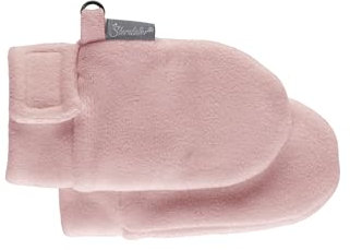 Sterntaler Fäustlinge ohne Daumen aus Microfleece Mädchen - Baby und Kinder Handschuhe mit Klettverschluss und wärmendem Futter - mattrosa, 0