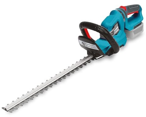 Akku-Heckenschere KS HT-20V, Nennspannung 20 V, Leerlaufgeschwindigkeit 1550 Hübe pro Minute, Schnittlänge 22” (55 cm), Maximaler Schnittdurchmesser 16 mm