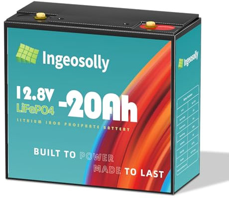 Batteria al litio 12 V 20 Ah LiFePO4, batteria ricaricabile a ciclo completo, 8000 cicli de vie et durée de 10 ans | BMS intégré