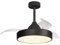 MANTRA - Ventilador de techo LED ALASKA MINI 45W negro 2700K-5000K 2500 Lm