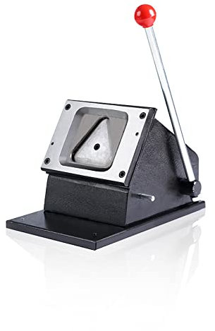 KOROBIE Buttonmaschine Dreieck Multi Blätter Rundstapel Papierschneider Button Maker Papier Grafik Stanze Kreisschneider Messer for Schneiden für verschiedene Anwendungen(Size:Triangular cutter)