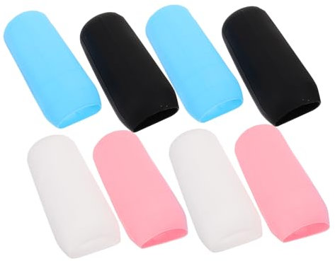 Mikinona 8pezzi Manicotti Elastici Silicone Per Bottiglie Da Viaggio Impermeabili e Regolabili Protezione Per Shampoo Lozione e Cosmetici Per Viaggi e Outdoor