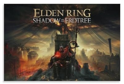 DMYTDYQK Poster Elden Ring Shadow of The Erdtree, 6 Stück, Leinwand-Poster, Schlafzimmer, Dekoration, Landschaft, Büro, Raumdekoration, Geschenk, 50 x 75 cm
