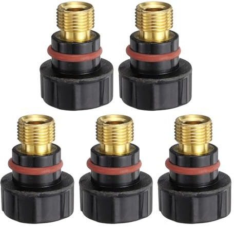 sourcing map 5 Stück WIG-Rückenkappe 57Y04 passend für Schweißbrenner WP-17, WP-18, WP-26 lange Rückkappe für WIG-Taschenlampe, Ersatzteil