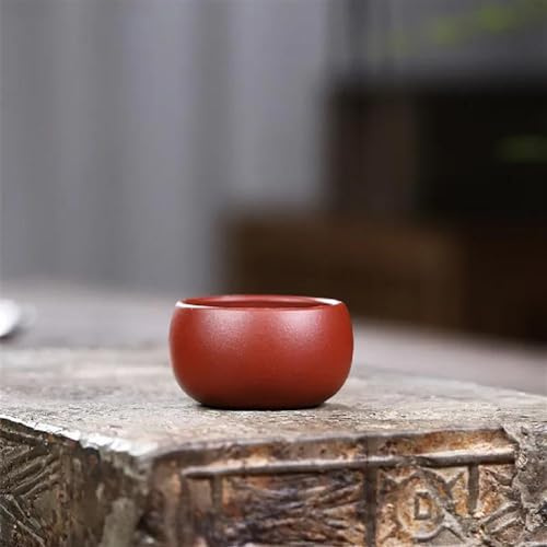 ATGQBCF Authentische Yixing Lila Ton Tee-Set Zubehör 4 Teile/Satz 40 Ml Teetasse Handgemachte Tee Schüssel Reise Meditation Tee Tasse Teetassen-Set Teeservice Mit Teekanne(B)