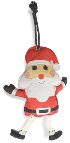 Pferdespielzeug für Pferde als Beschäftigung Box, Paddock, Weide Spielzeug für Pferde gegen Langeweile robust Wildleder (Santa)