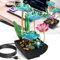 Fontaine de Table Interieur Fontaine d Intérieur Cascade avec Lumières LED et Pavé 15x13x26cm Fontaine à Eau Feng Shui D'intérieur Relaxante Petite Fontaine Décorative pour Maison Bureau