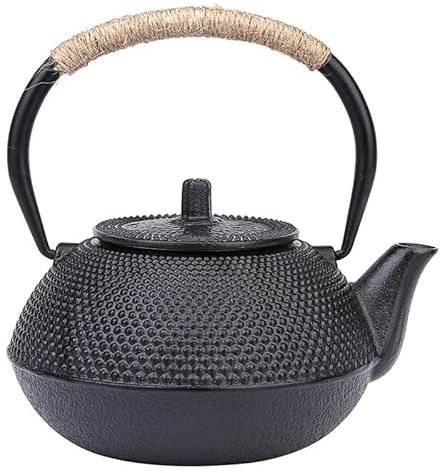 LUZZILE Teiere Teiera Cinese in ghisa, teiera con Piano Cottura a induzione, teiera in Acciaio Inossidabile, caffettiera, Piccola teiera Multifunzionale Teiera(0.6L)