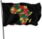 Afrika Karte Fahne Perfekte Flagge Langlebig Banner Für Yard Veranda Feiertage 90X150Cm