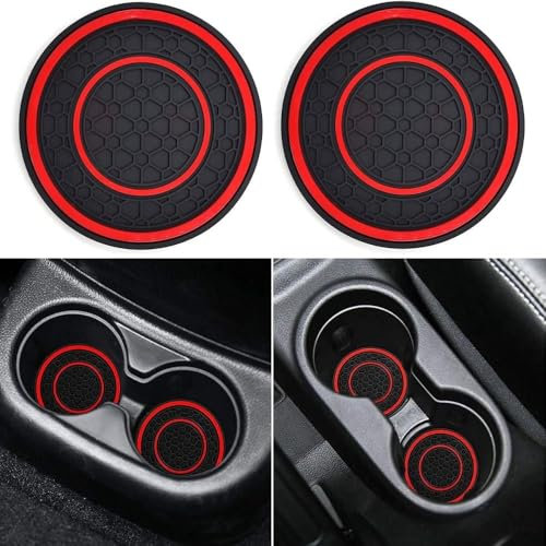 HJKJNBF 2 Pcs Caboteur de Tasse Voiture, pour Fiat 500 500l 500s 500x Ranch Bravo Car Coaster Gobelets Automobiles Porte-Gobelets Accessoires,D