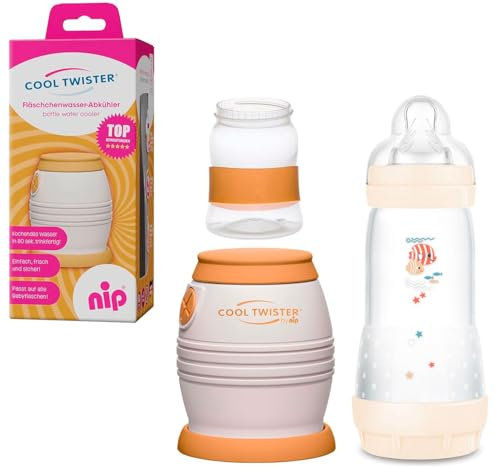 NIP Flaschenkühler Cool Twister Set MAMEasyStart Anti Colik Flasche 320ml mit Sauger Gr.2, 4 Monate+