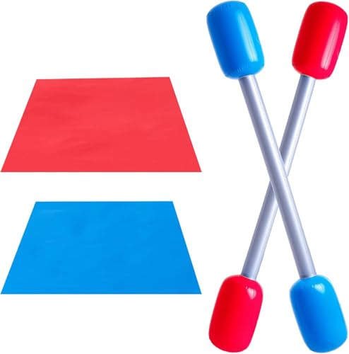 ASQzhuLIWing Bastone da duello gonfiabile da prato, gioco da gladiatore gonfiabile, adatto per feste, giochi genitori-figli, spiaggia, giardino all'aperto