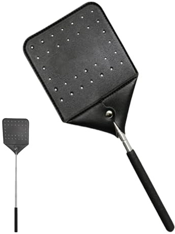 Robuste Fliegenklatsche Ausziehbares Leder-Design Für Innenbereich