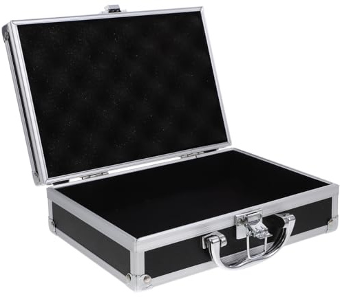 Didiseaon Aluminum Case Box Tool Box Hard Shell Storage with Handle Metal Case for Tools Gadgets and Small Items Portable Organizer for Home Office Business Trips and Travel