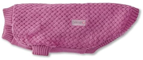Wolters Strickpullover Square | Hundepullover für kühle Tage | Farbe Himbeer - Gr. 40 (Rückenlänge 38-40 cm)