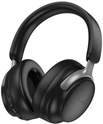 hoco. Active Noise Cancelling Headphones, Black | 45H Playtime, Wireless Bluetooth 5.4, Over-Ear, Deep Bass Hi-Fi Stereo Sound, Comfortable Earpads