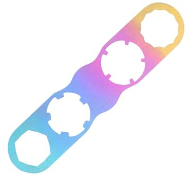 CAZSTYK TC4 Alloy Bicycles Pedal Wrench 4 Position Hole Light Weight Disassembly Tool for Cycling Maintenance and Installation Light Weight Pedal Dismantling Spanner