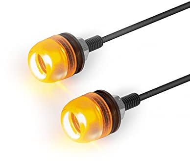 Alchemy Parts Motocicletta Piccolo Micro Frecce LED - Lenti Ambra