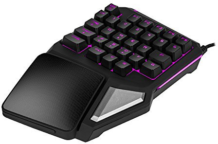 DeLUX Clavier/Pad Gamer Game Titan T9 Pro RGB (Schwarz)