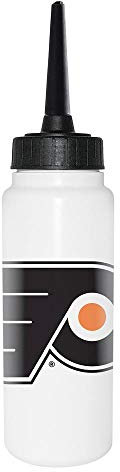 Sherwood NHL Trinkflasche 1000 ml, Philadelphia Flyers, Eishockey Trinkflasche, Sportflasche mit NHL Club Logo, biegsamer Silikon-Trinkhalm