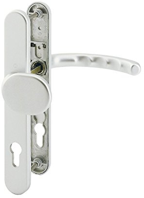 Wechselgarnitur LUXEMBOURG - m Knopf u. Langschild PZ88, Alu silber elox