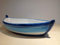 Petra d'amuri Barca in Ceramica Siciliana Blu da 32 cm di Lunghezza Hand Made in Sicily