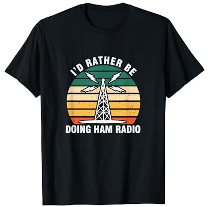 Retro Vintage Ham Radio Amateur Radio Operator Antenna T-Shirt