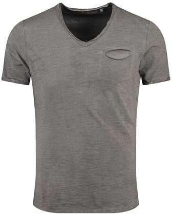 KEY LARGO Herren Soda New V-neck T-Shirt, Silver (1107), XXL EU
