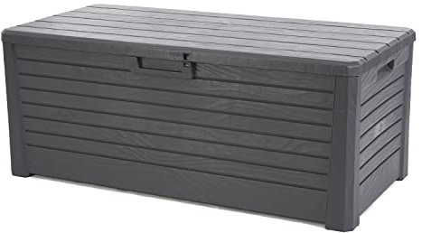 Toomax Florida Multifunctional Box 550L Anthracite Garden Furniture Storage Box, Weather Resistant Deck Box Cushion Box Garden Box 148 x 72 x 60 cm - Anthracite