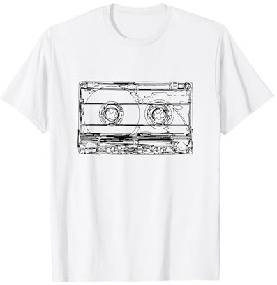 Nastro di Musica Hiphop Oldschool Mixtape Cassetta Anni '90 Maglietta