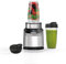 Ninja BN401 Nutri Pro Mélangeur personnel compact, technologie Auto-iQ, 1100 watts, pour boissons glacées, smoothies, sauces et plus encore, avec (2) tasses à emporter de 680,4 g et couvercles à bec