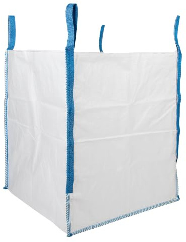 DURASACK Heavy Duty Builder's Bulk Bags 200-Gallon White Woven Polypropylene Contractor Trash Bags for Demo and Construction, Holds up to 2200 lbs, Open Top