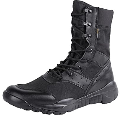 Estate Ultra-Leggero Combattimento Mesh Traspirante Tela Militare Tattico Stivali Uomo Forze Speciali Scarpe di Sicurezza