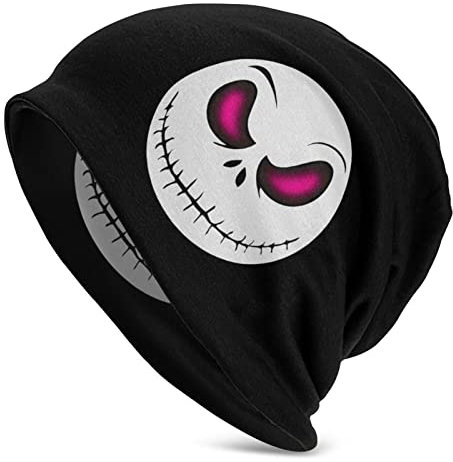 Skellington Beanie-Mütze für Herren und Damen, Unisex, Erwachsene, Winter, Outdoor, lässig, warm, Black14, Einheitsgröße/XXL