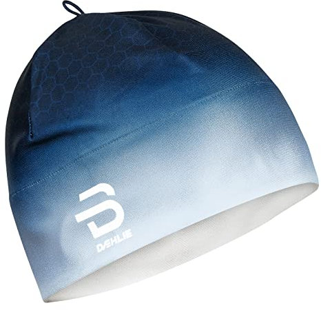 Björn Daehlie Damen Herren Beanie Mütze Skimütze Laufmütze Hat Polyknit Print, Farbe:Blau, Artikel:-25300 Estate Blue