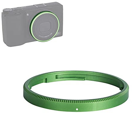 JJC Metall Objektivring für Ricoh GR IIIx GR3x Kamera, Ersatz für Ricoh GN-2 Ringkappe (Grün)