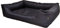 Lebon - Hundebett Paula Plus Schwarz - Orthopädisch - 3 Größe - 80 cm - 100cm - 120cm -Mit Reißverschluss und waschbar - Pflegeleicht - Schmutz - und Wasserabweisend (L)