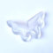 1 cuenco de cristal de selenita natural con forma de mariposa, piedra tallada en yeso blanco, adornos de colección de regalos