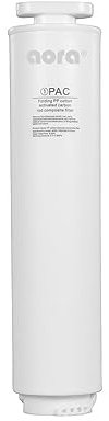 AuRa PAC Ersatzfilter für Auftisch-Umkehrosmoseanlage W19 und W23 mit Wasserstoff-Ionisator und Heißwasserfunktion | Quick Change - Wasserfilter | Lieferumfang: PAC Ersatzfilter