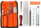 BENEGO Universal Chainsaw Field Sharpening Kit, Chainsaw Chain Sharpener with 5/32 (4 mm) 3/16 (4.8 mm) 13/64(5.2 mm) & 7/32 (5.5 mm) Round Files, Flat File, Handle, Filing Guide & Pouch