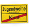 DankeDir! Jugendweihe - Schild 30 x 20 cm - 18 Jahre Geburtstagsgeschenk Jungen & Mädchen 18er 18. Geburtstag Geschenk - Partydeko Geburtstagskarte Geburtstagsdeko Geschenkidee Volljährig