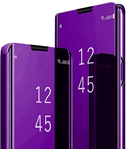 für Samsung S9 Plus Hülle Spiegel Handyhülle für Samsung Galaxy S9 Plus Schutzhülle 360 Grad S9 Plus Flip Case Klappbar Hard PC Stoßfest Cover Ständer Funktion Klapphülle Galaxy S9 Plus Hüllen 6.2/5G