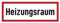 Aufkleber: 105x297 mm, 1 Stück - Heizungsraum - Brandschutzzeichen - Hinweisschild auf Brandschutzeinrichtung und Einsatzhinweise - DIN 4066 - D1