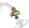 Senhozi Brushed Gold Shower Head Adapter, Adjustable Shower Head Elbow Adapter, Shower Arm Extention for Fixed and Rain Shower Head, SE002BG