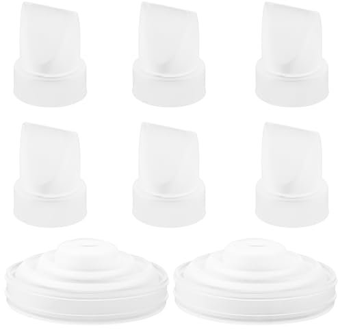 6st Entenschnabelventile und 2 Silikon Membran Kompatibel mit m5, Ersatzteile Milchpumpenzubehör für M5 Milchpumpe